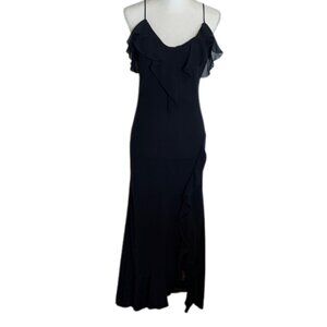 Vintage Sharon Max Maxi Dress Womens Large Sheer Whimsygoth Vampire Formal
